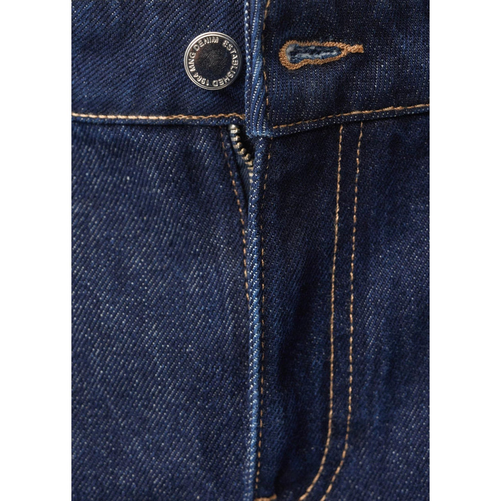 Jean Wideleg Pinces Rinse Wash - Open Blue