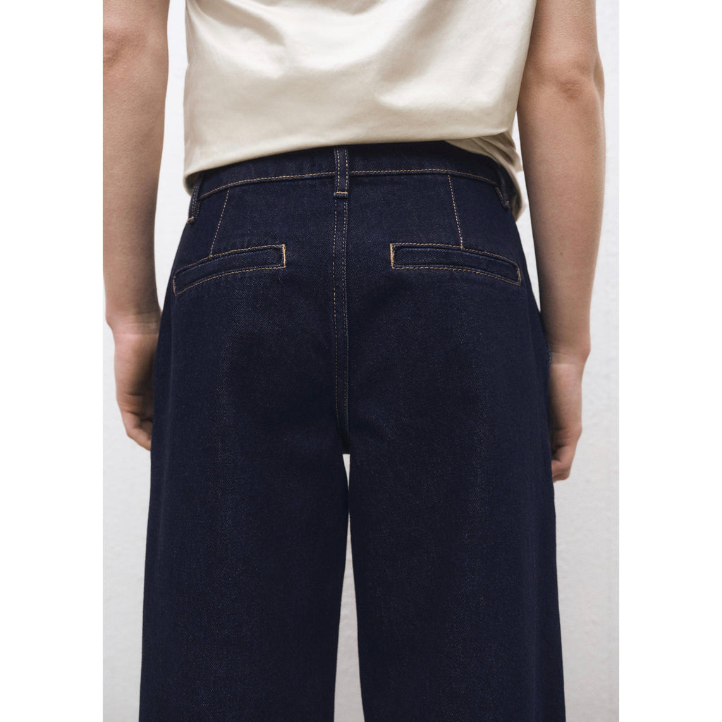Jean Wideleg Pinces Rinse Wash - Open Blue