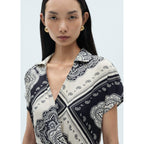 Robe Chemise En Imprimé Cachemire