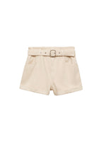 Shorts Paperbag Avec Ourlet Retroussé Et Ceinture