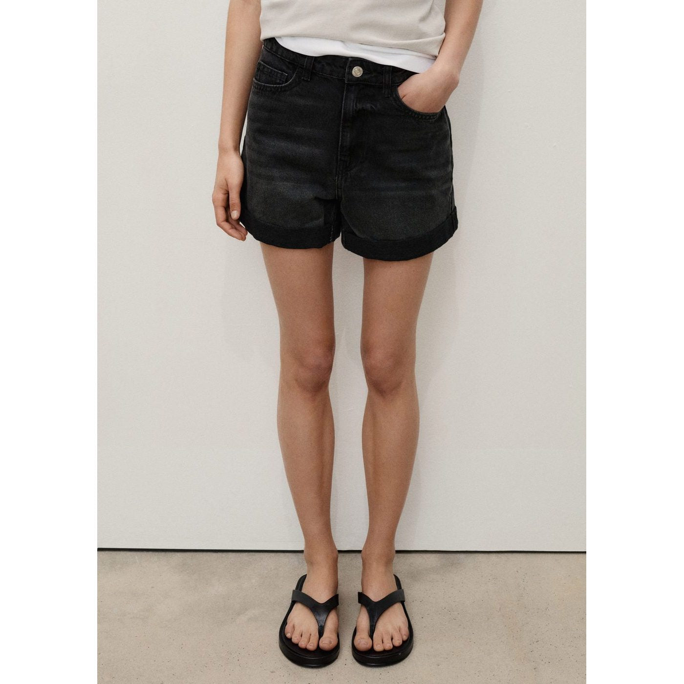 Short Mom - Denim Noir