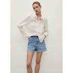 Short Mom - Bleu Moyen