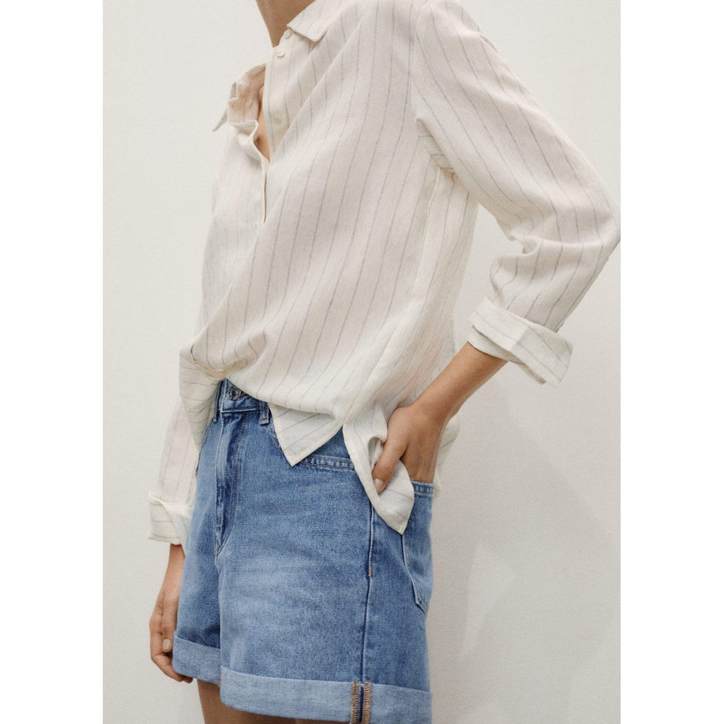 Short Mom - Bleu Moyen