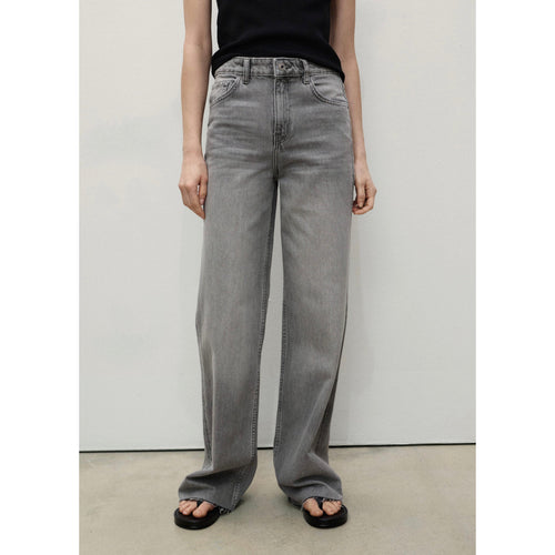Jean Danila Wideleg Taille Haute - Denim Grey
