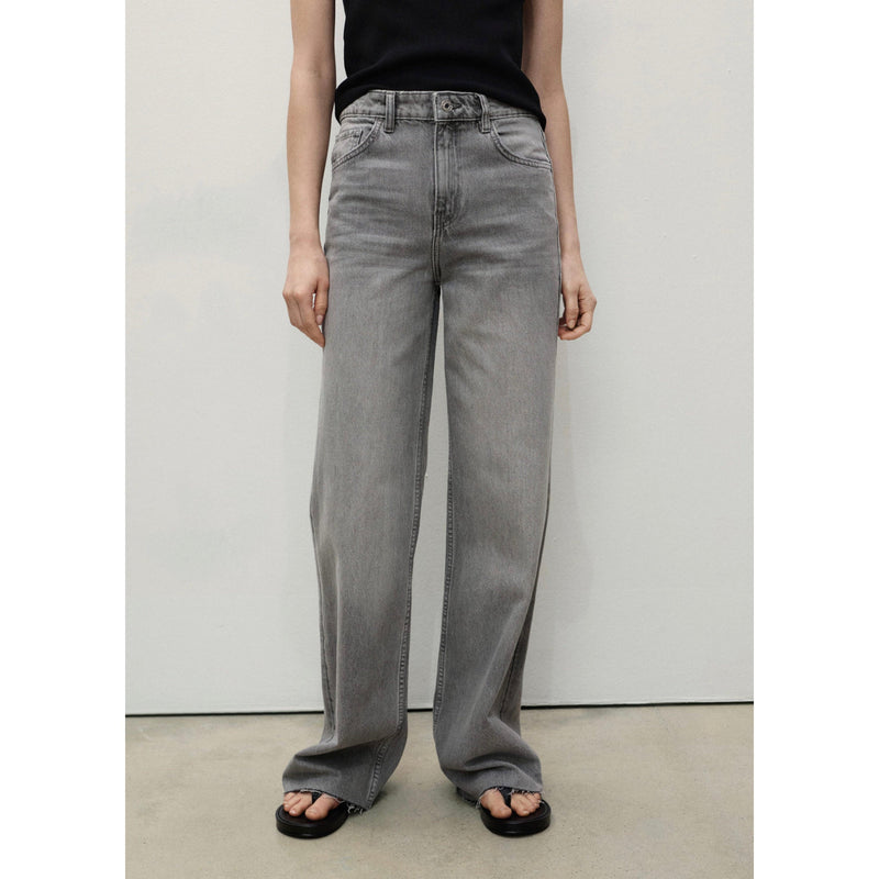 Jean Danila Wideleg Taille Haute - Denim Grey