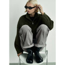 Jean Danila Wideleg Taille Haute - Denim Grey