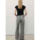 Jean Danila Wideleg Taille Haute - Denim Grey
