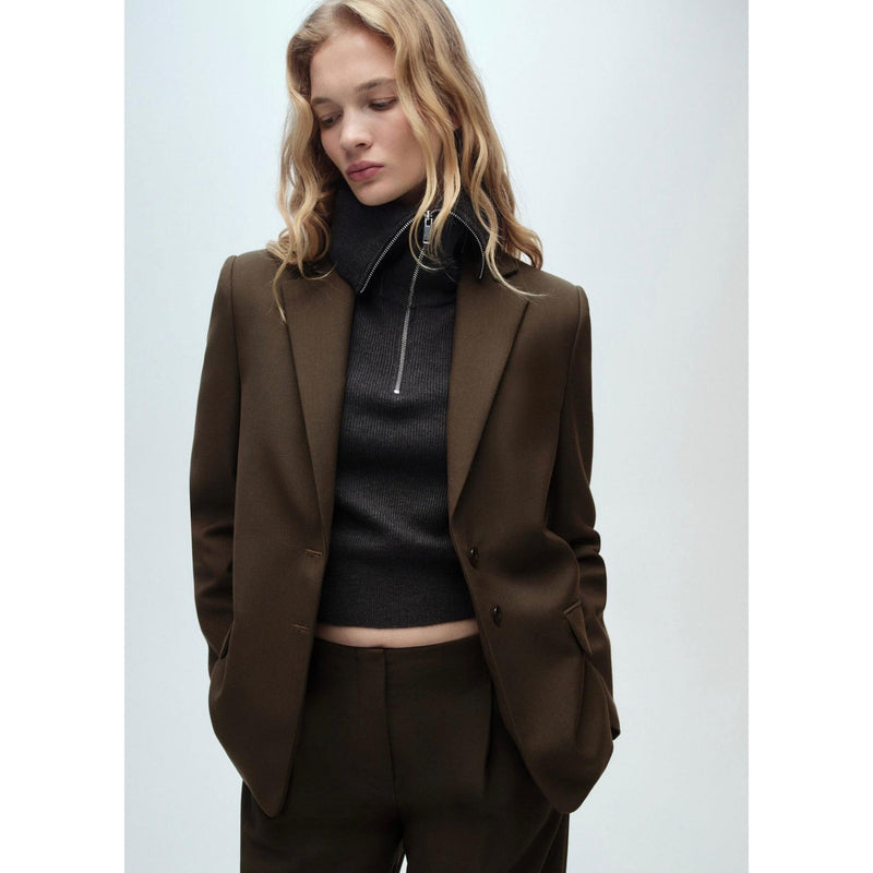 Blazer Costume Droit - Khaki