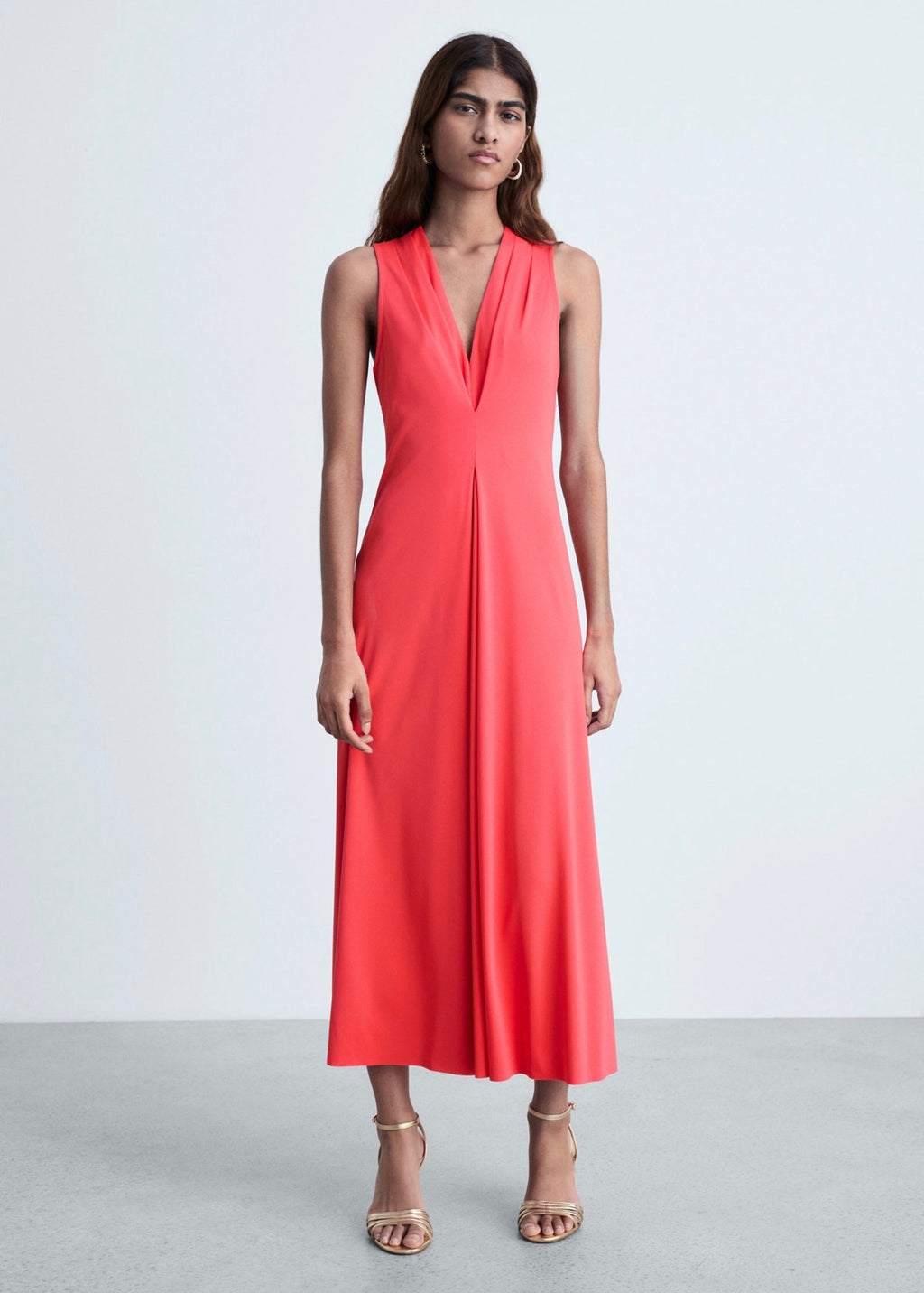 Robe En Maille Col V