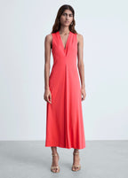 Robe En Maille Col V