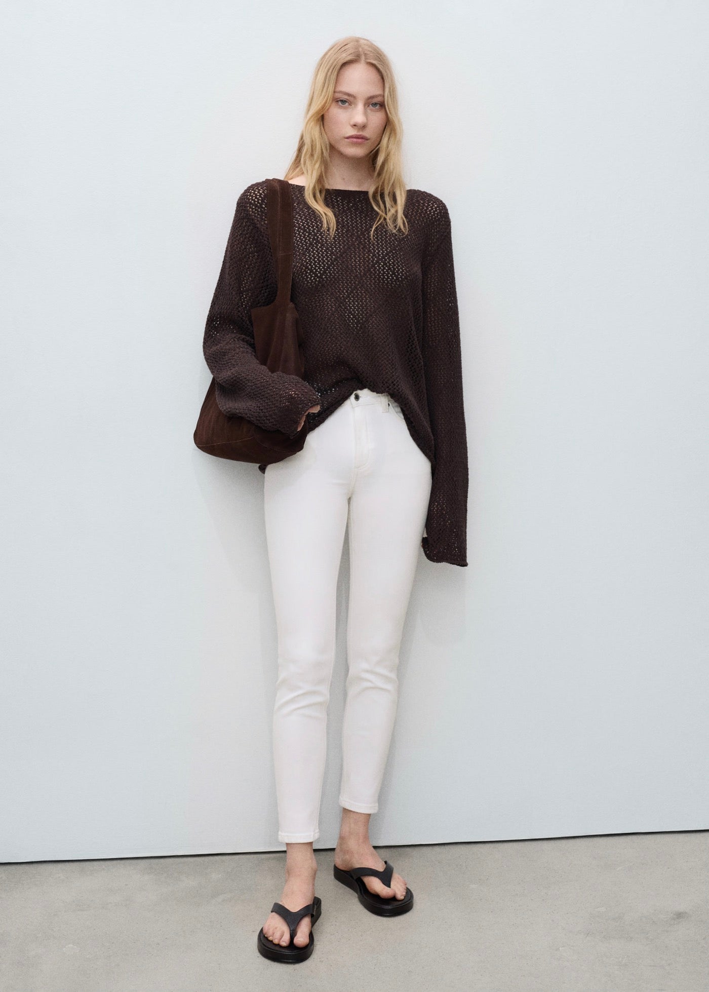 Jean Skinny Taille Normale - White