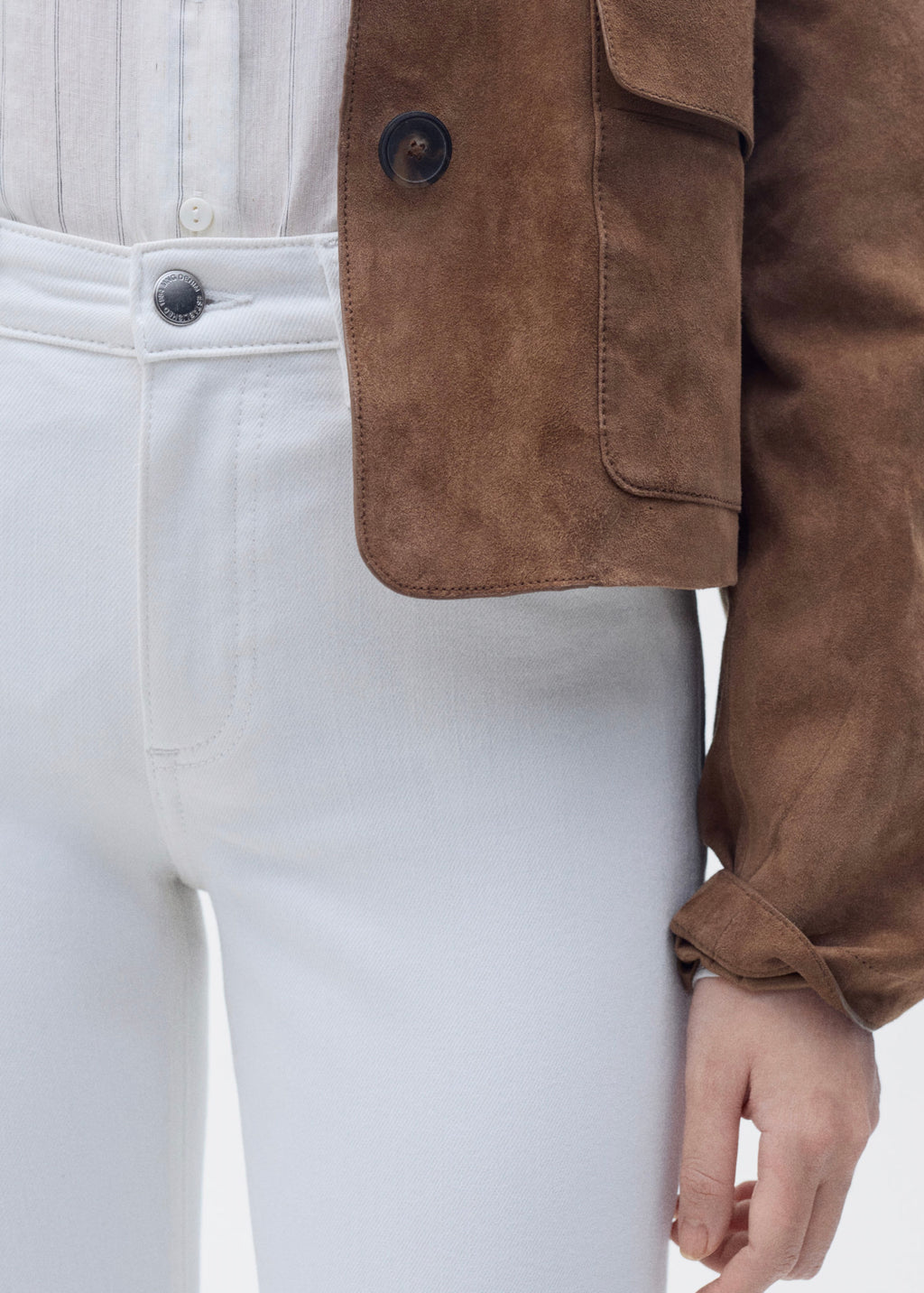 Jean Skinny Taille Normale - White