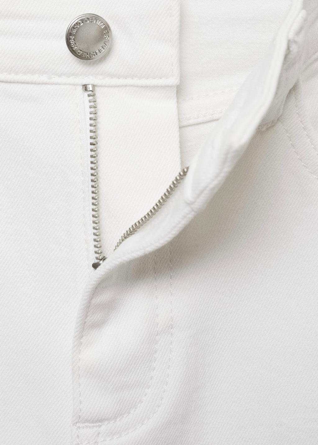 Jean Skinny Taille Normale - White