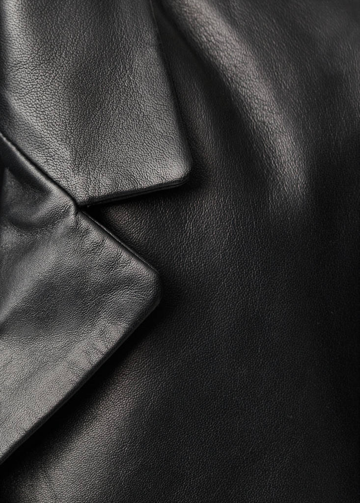 Blazer Cuir Boutons