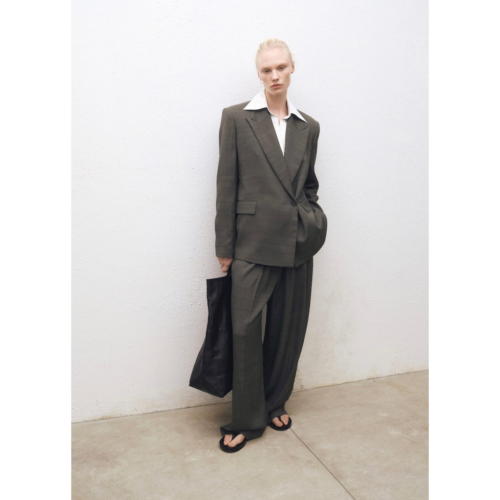 Veste Costume Oversize Croisée - Khaki