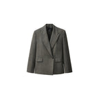 Veste Costume Oversize Croisée - Khaki