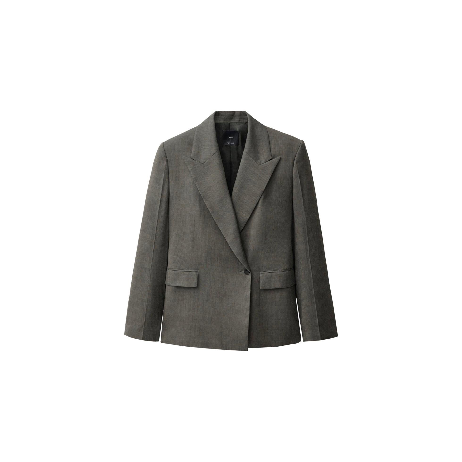 Veste Costume Oversize Croisée - Khaki