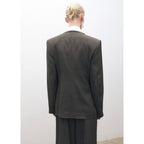 Veste Costume Oversize Croisée - Khaki