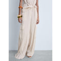 Textured Cargo Pants - Natural