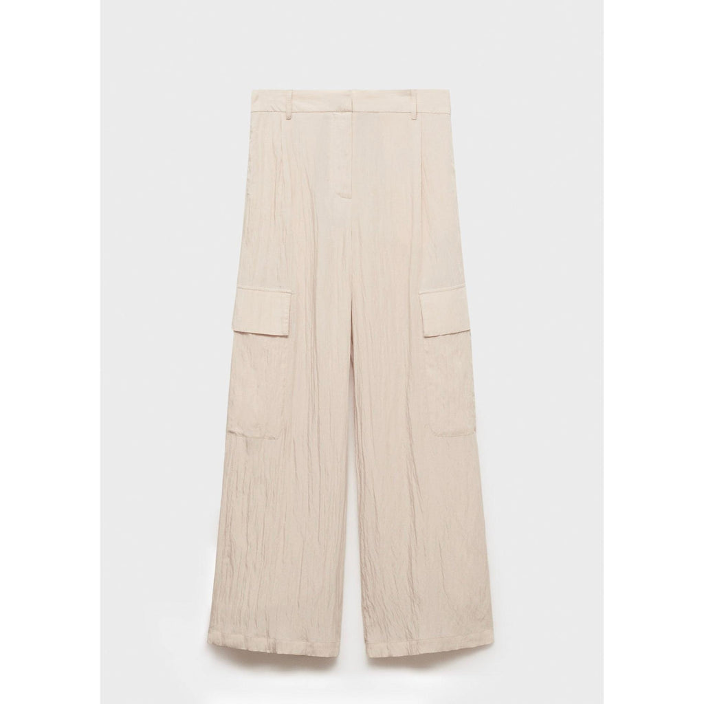 Textured Cargo Pants - Natural