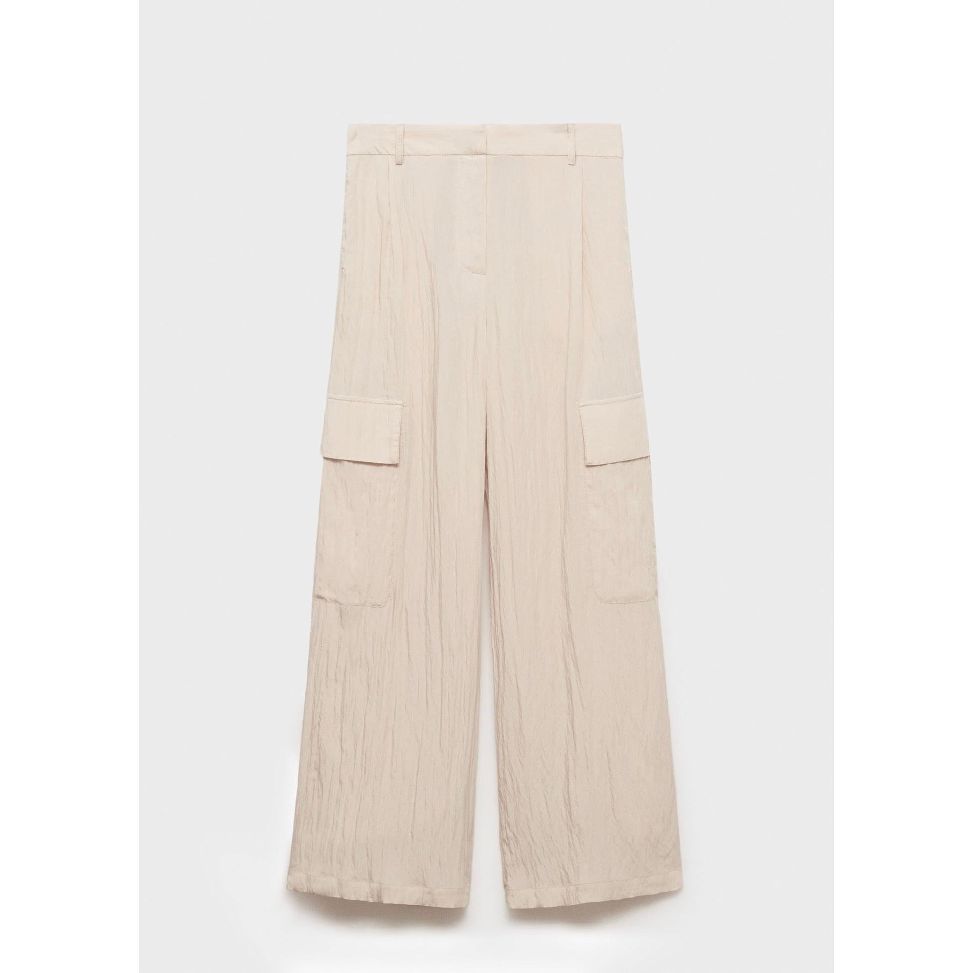 Textured Cargo Pants - Natural