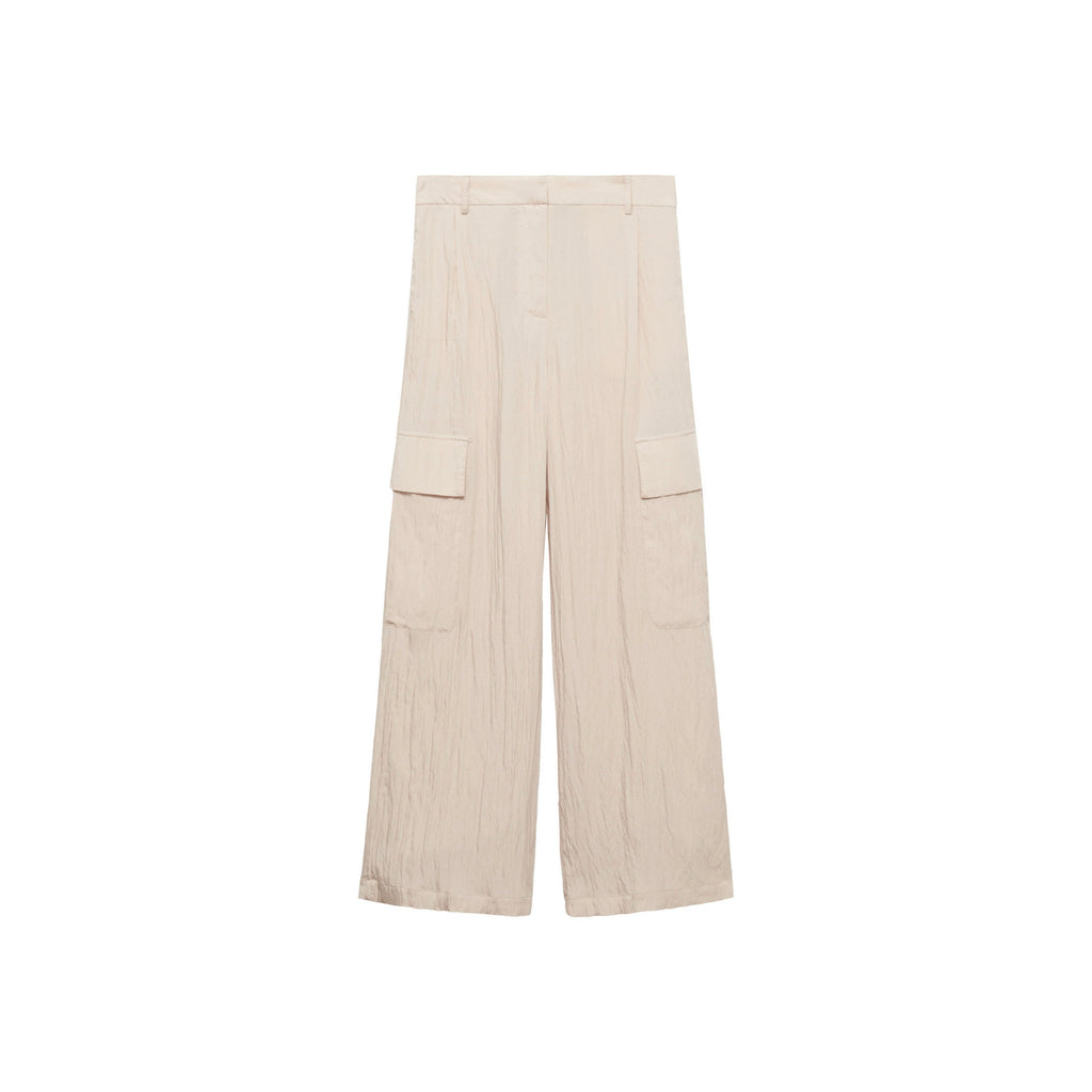 Textured Cargo Pants - Natural