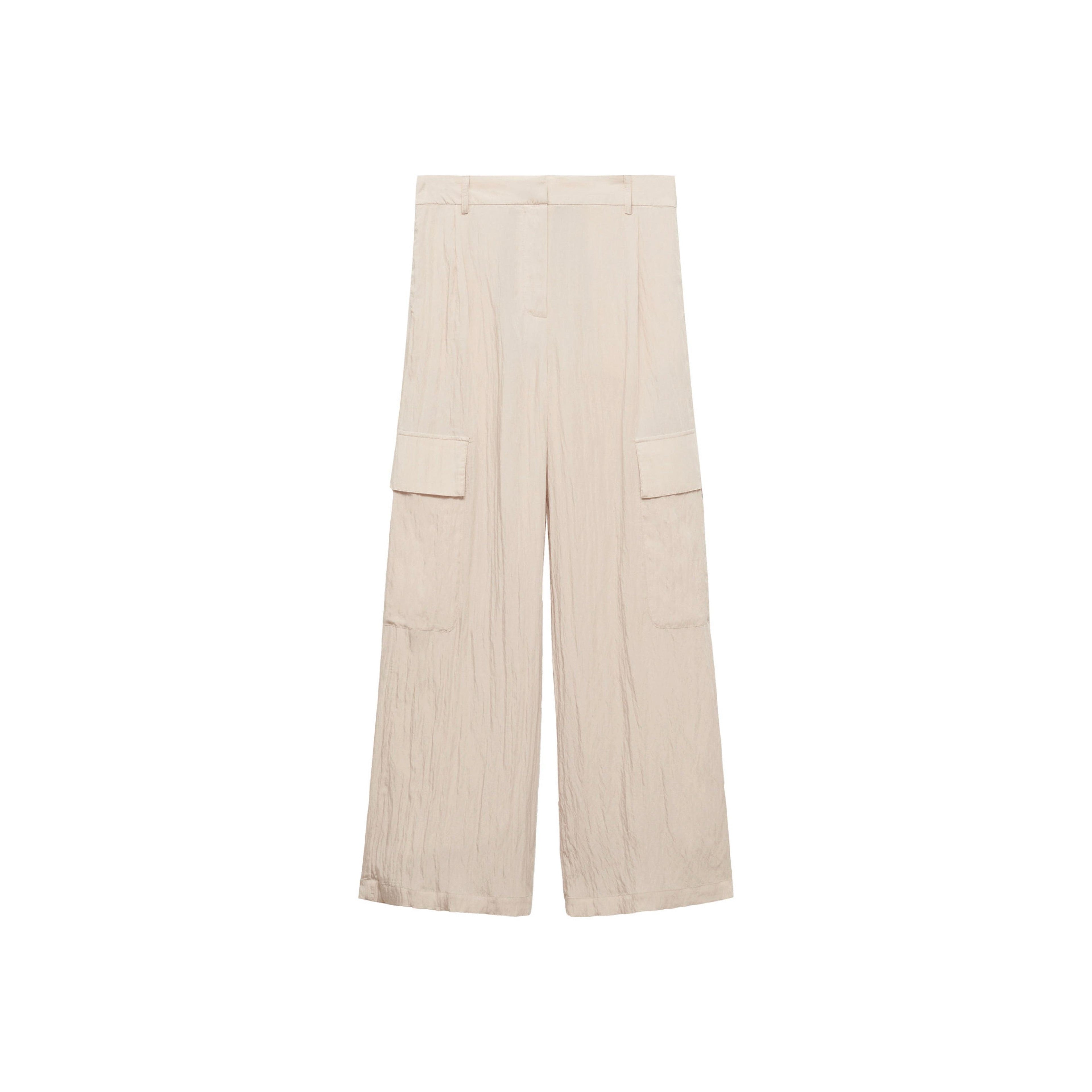 Textured Cargo Pants - Natural