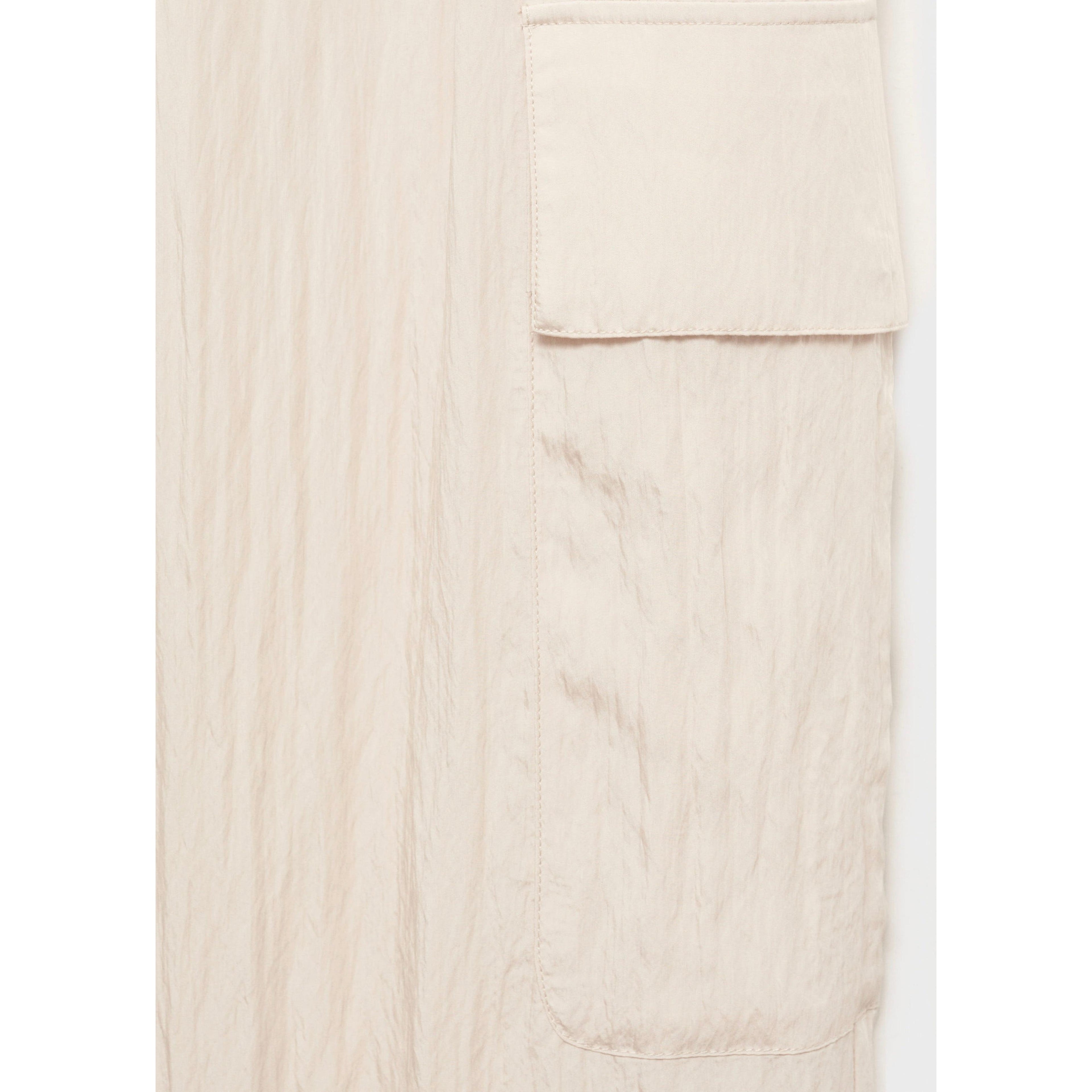 Textured Cargo Pants - Natural