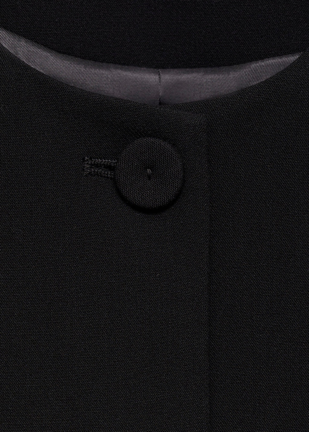 Button-Down Suit Vest - Black