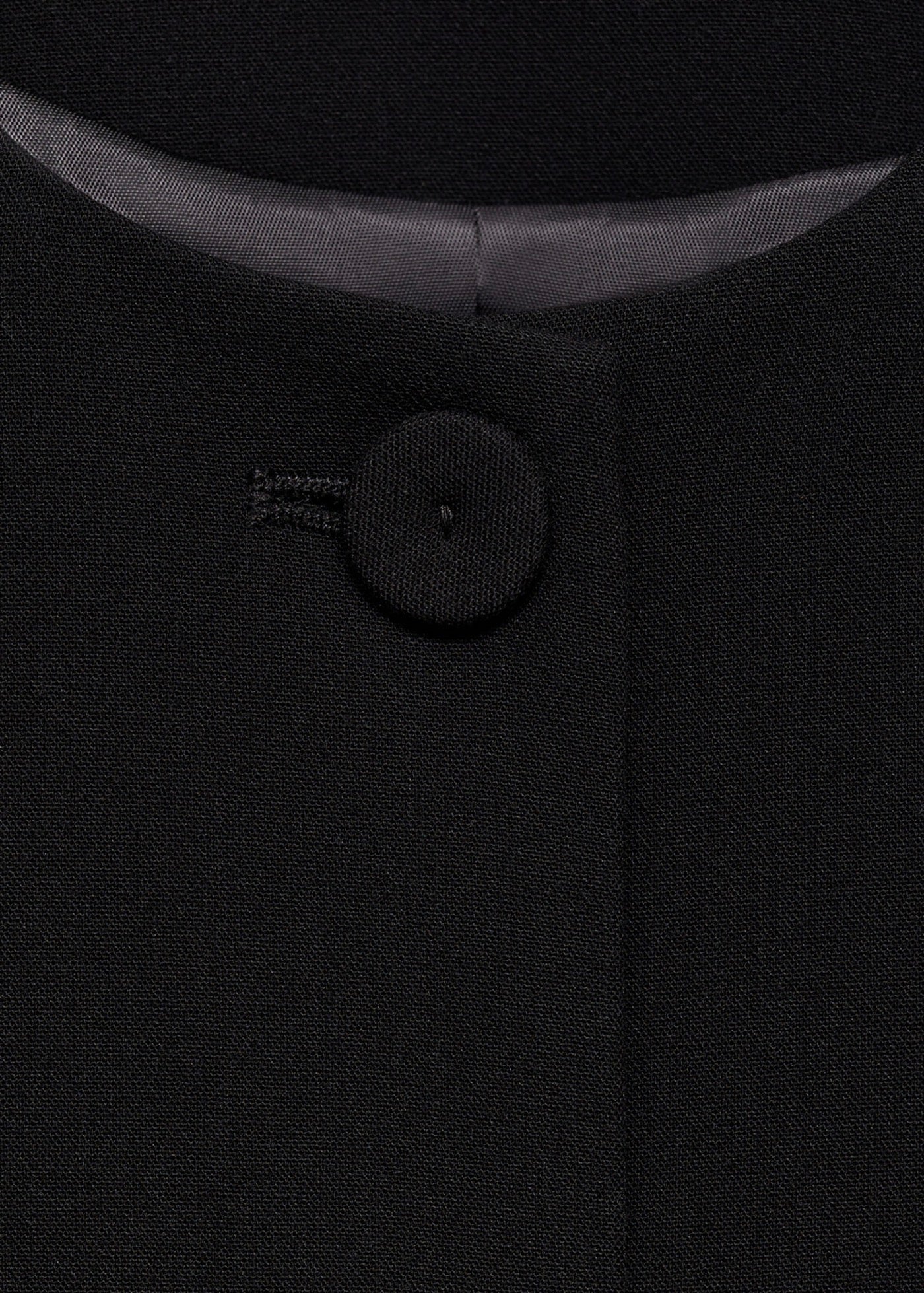Button-Down Suit Vest - Black