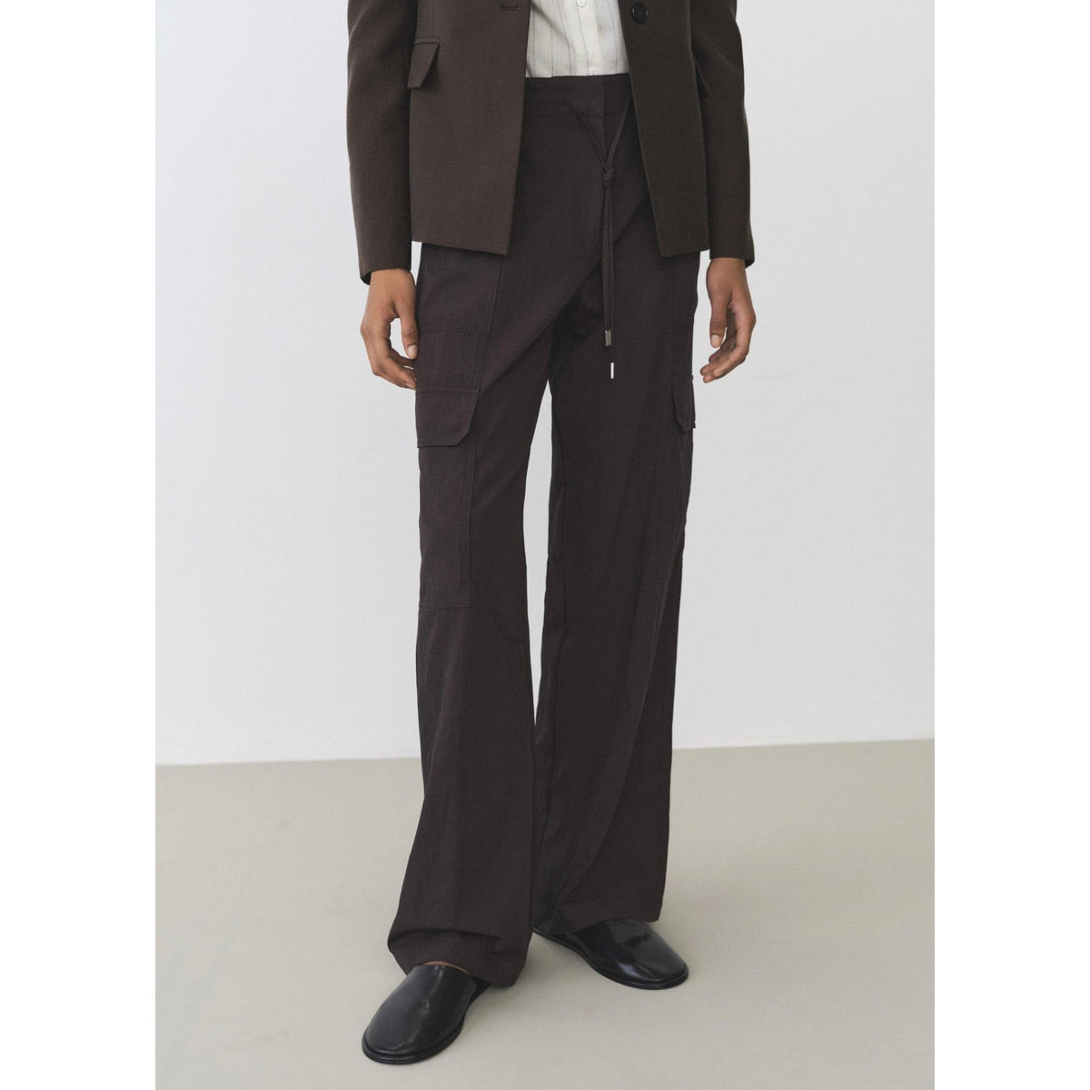 Pantalón Cargo Soft - Charcoal