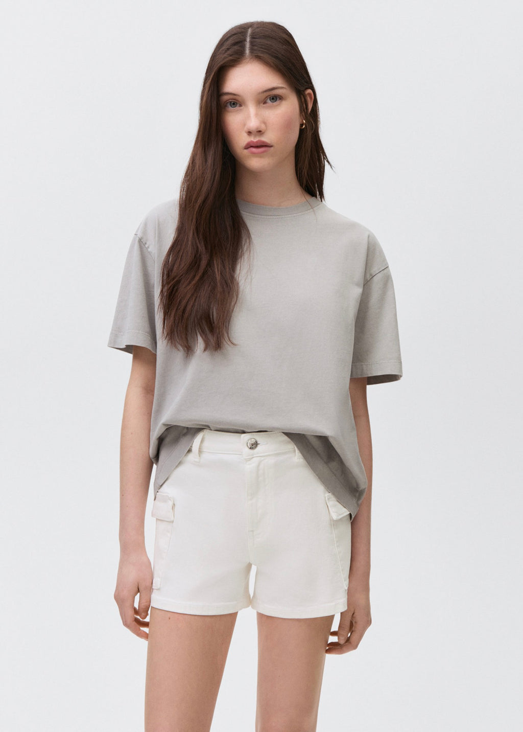 Short Cargow Blanco Roto - Niña
