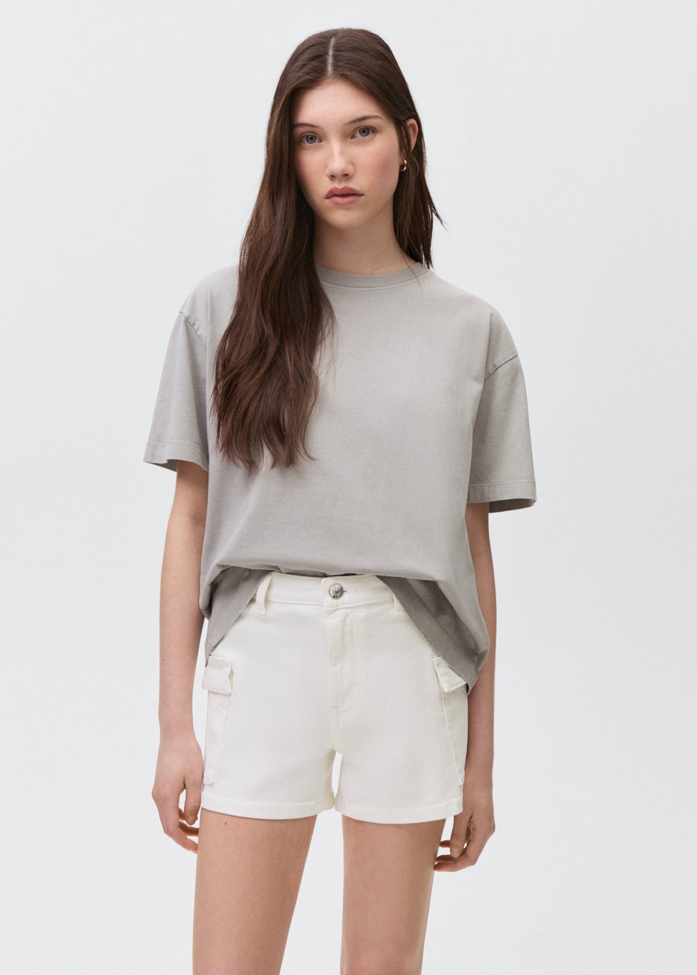 Short Cargow Blanco Roto - Niña