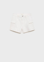 Short Cargow Blanco Roto - Niña