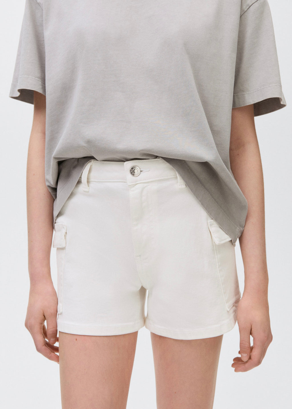Short Cargow Blanco Roto - Niña