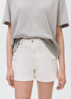 Short Cargow Blanco Roto - Niña