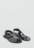 Sandales Cuir Lanière Croisée