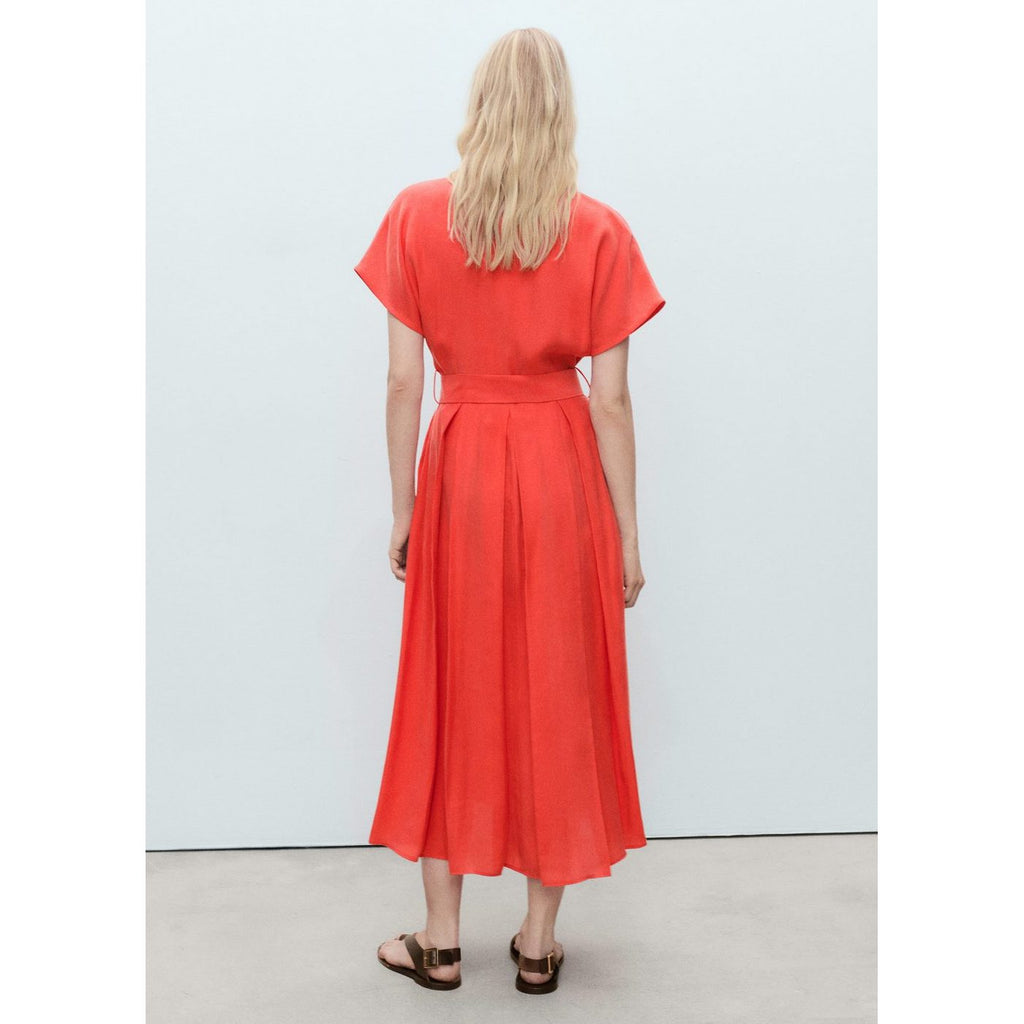 Robe Midi Évasée Ceinture