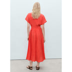 Robe Midi Évasée Ceinture