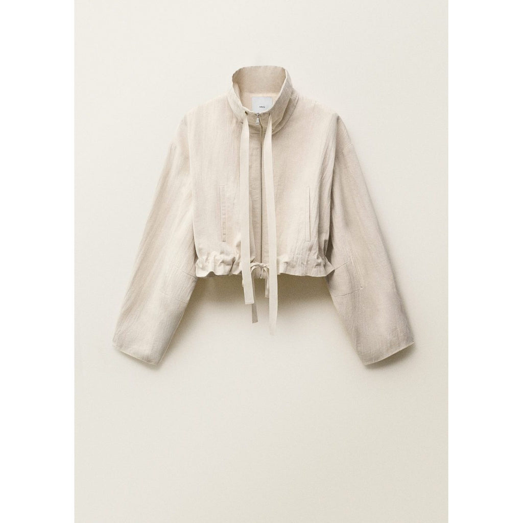Veste Courte En Lin Mélangé