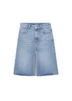 Denim Midi Skirt - Medium Blue