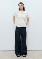 Embroidered Cotton T-Shirt - White