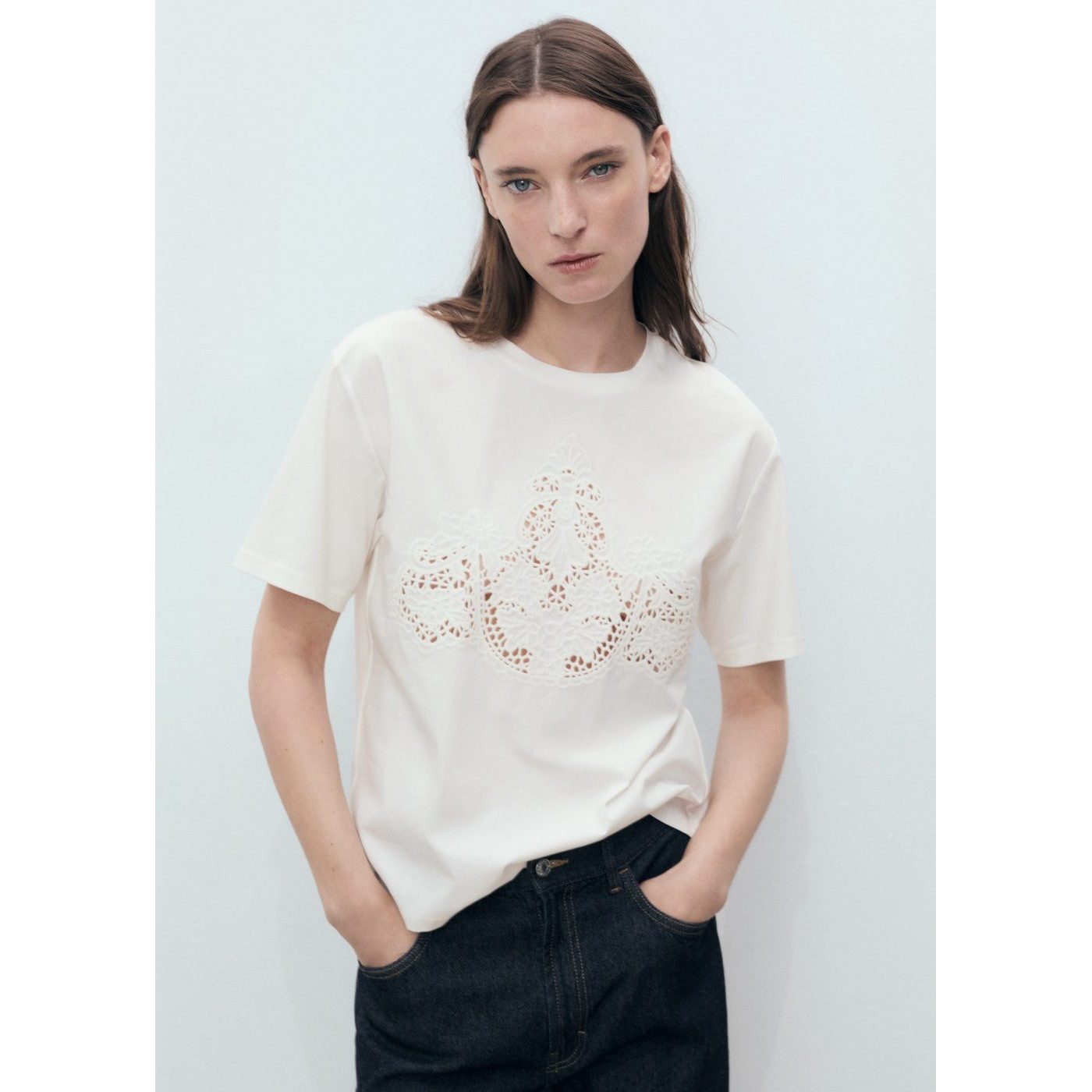 T-Shirt Hen - White