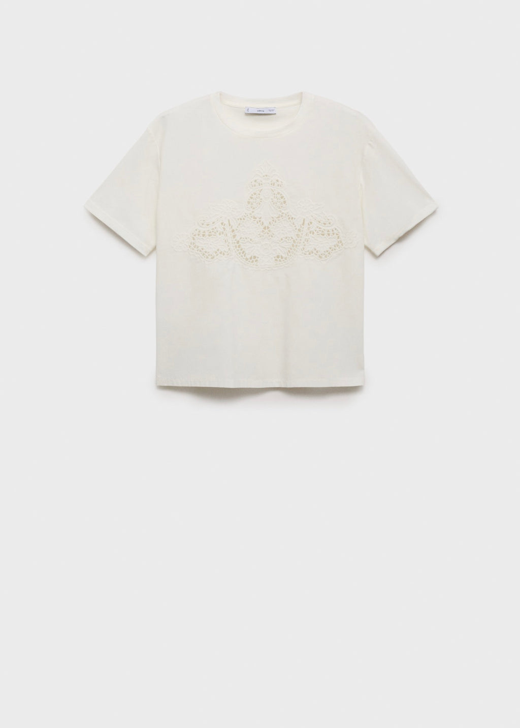 Embroidered Cotton T-Shirt - White