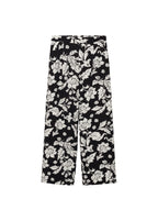 Floral Print Straight-Leg Trousers