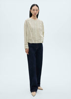 Blouse Lyocell Détails Ajourés