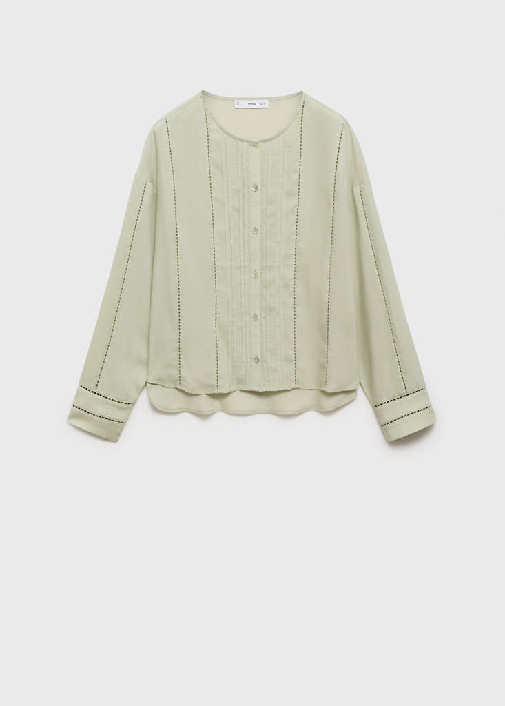 Blouse Lyocell Détails Ajourés