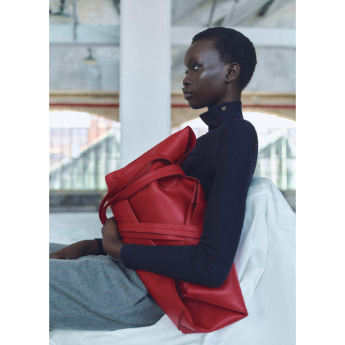 T-Shirt Maille Côtelée Boutons - Dark Navy