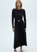 Robe Évasée Plissée