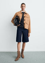 Veste Laine À Poches
